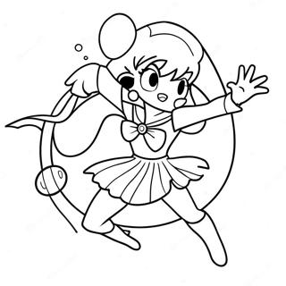 Sailor Pluto In Action Coloring Page 57515-47819