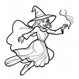 Flying Wicked Witch Of The West Coloring Page 57535-47836