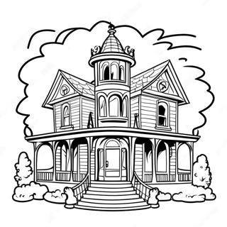 Haunted Mansion Coloring Page 5754-4608