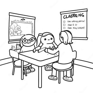 Fun State Testing Classroom Coloring Page 57555-47867