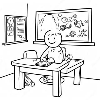 Fun State Testing Classroom Coloring Page 57555-47868