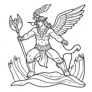 Advanced Mythology Coloring Page 57564-47862