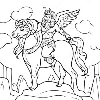 Advanced Mythology Coloring Page 57564-47863