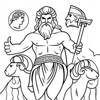 Epic Greek Gods Coloring Page 57565-47856