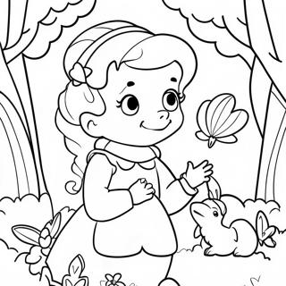 Elinor With Colorful Friends Coloring Page 57575-47872