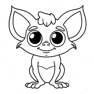 Cute Gremlin With Big Eyes Coloring Page 57585-47878