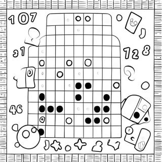 Colorful Numberblocks 100 Coloring Page 57595-47887