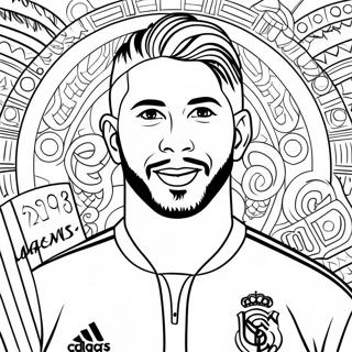 Sergio Ramos Coloring Pages