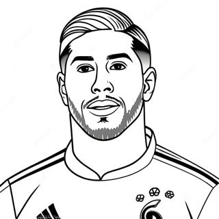 Sergio Ramos Coloring Page 57614-47899