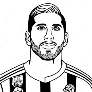 Sergio Ramos Coloring Page 57614-47900