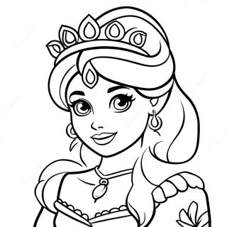 Colorful Disney Princess Tattoo Coloring Page 57625-47909