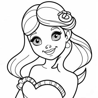 Colorful Disney Princess Tattoo Coloring Page 57625-47910