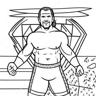 3 Marker Challenge Wwe Coloring Page 5763-4610