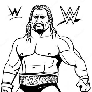 3 Marker Challenge Wwe Coloring Page 5763-4612