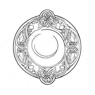 Mystical Wiccan Moon Coloring Page 57655-47936