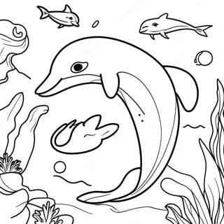 Barbie Dolphin Coloring Page 57664-47943