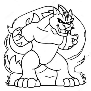 Incineroar Coloring Page 57674-47947