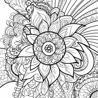 Indian Mandala Coloring Page 57684-47954