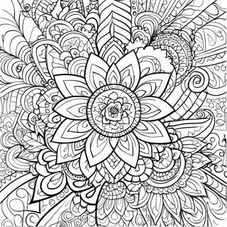 Indian Mandala Coloring Page 57684-47955