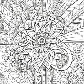 Intricate Indian Patterns Coloring Page 57685-47961