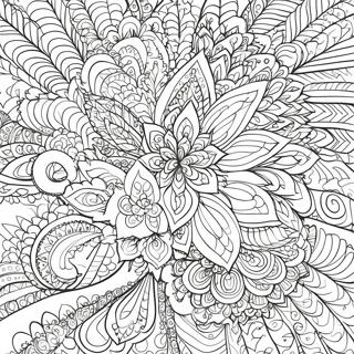 Intricate Indian Patterns Coloring Page 57685-47963