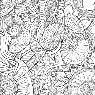 Intricate Indian Patterns Coloring Page 57685-47964