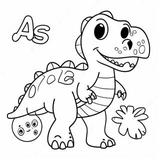 Dinosaur Alphabet Coloring Page 57694-47959