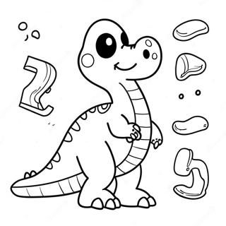 Colorful Dinosaur Alphabet Coloring Page 57695-47966