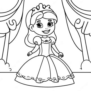 Princess Game Coloring Page 57714-47980