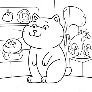 Simon S Cat Coloring Page 57734-47991