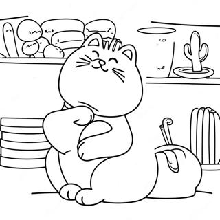 Simon S Cat Coloring Page 57734-47992