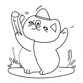 Playful Simon S Cat Coloring Page 57735-48005