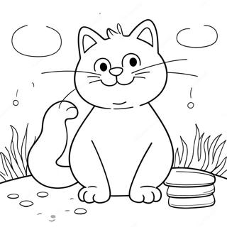 Playful Simon S Cat Coloring Page 57735-48007