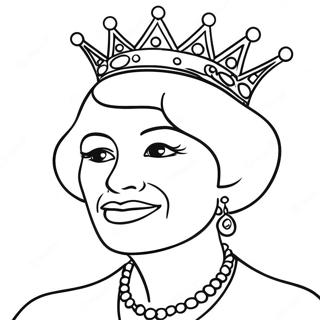 Queen Graffiti Coloring Page 57774-48026