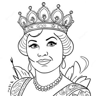 Queen Graffiti Coloring Page 57774-48027