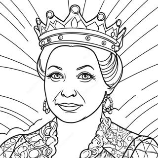 Queen Graffiti Coloring Page 57774-48028