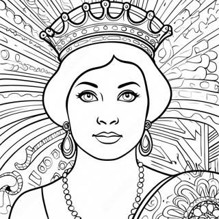 Regal Queen Graffiti Coloring Page 57775-48022