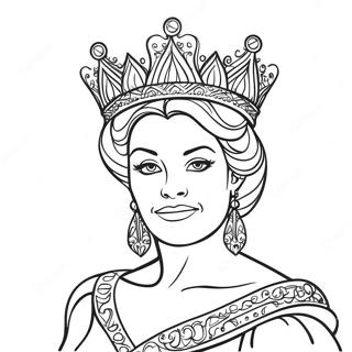 Regal Queen Graffiti Coloring Page 57775-48023