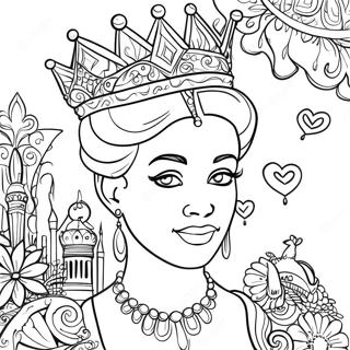 Regal Queen Graffiti Coloring Page 57775-48024