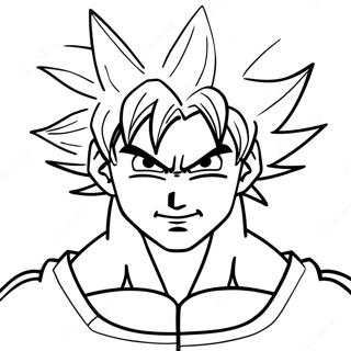 Goku In Super Saiyan Form Coloring Page 57785-48033