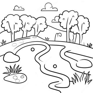 Mini Golf Course Coloring Page 57804-48043