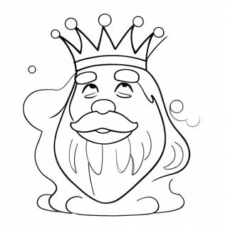 King Trollex With Colorful Hair Coloring Page 57835-48069