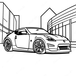 Nissan 370z Sports Car Coloring Page 57844-48083