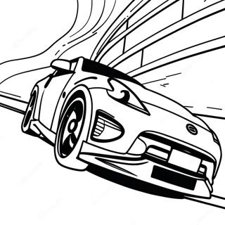 Nissan 370z In Motion Coloring Page 57845-48086