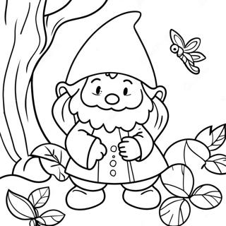 Fall Gnome Coloring Page 5784-4619