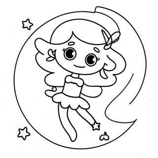 Moon Fairy Coloring Pages