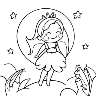 Moon Fairy Coloring Page 57854-48094