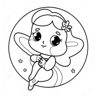 Moon Fairy Coloring Page 57854-48095