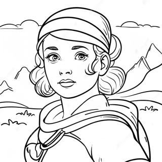 Adventurous Turning Red Miriam Coloring Page 57895-48126