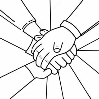 Diverse Friends Holding Hands Coloring Page 57905-48131